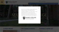 Desktop Screenshot of masseycollege.ca