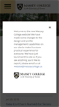 Mobile Screenshot of masseycollege.ca